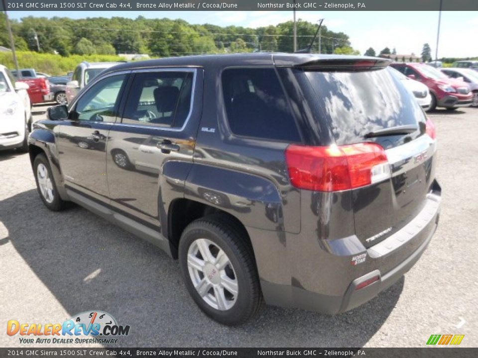 2014 GMC Sierra 1500 SLT Crew Cab 4x4 Bronze Alloy Metallic / Cocoa/Dune Photo #7