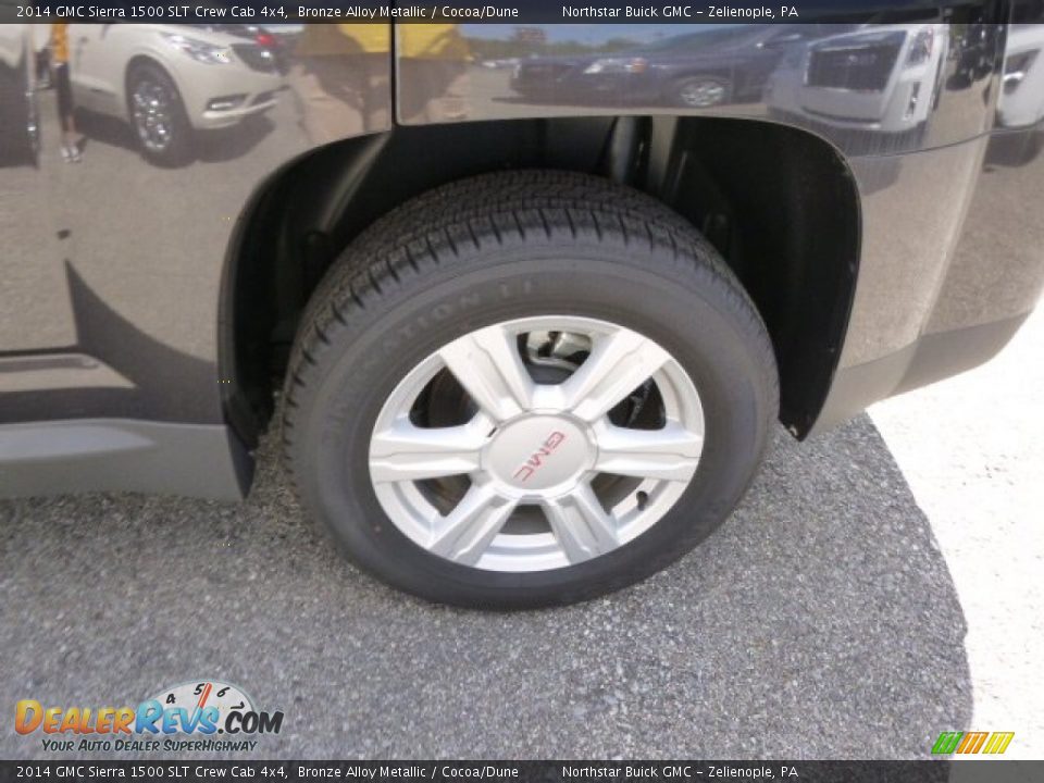 2014 GMC Sierra 1500 SLT Crew Cab 4x4 Bronze Alloy Metallic / Cocoa/Dune Photo #9