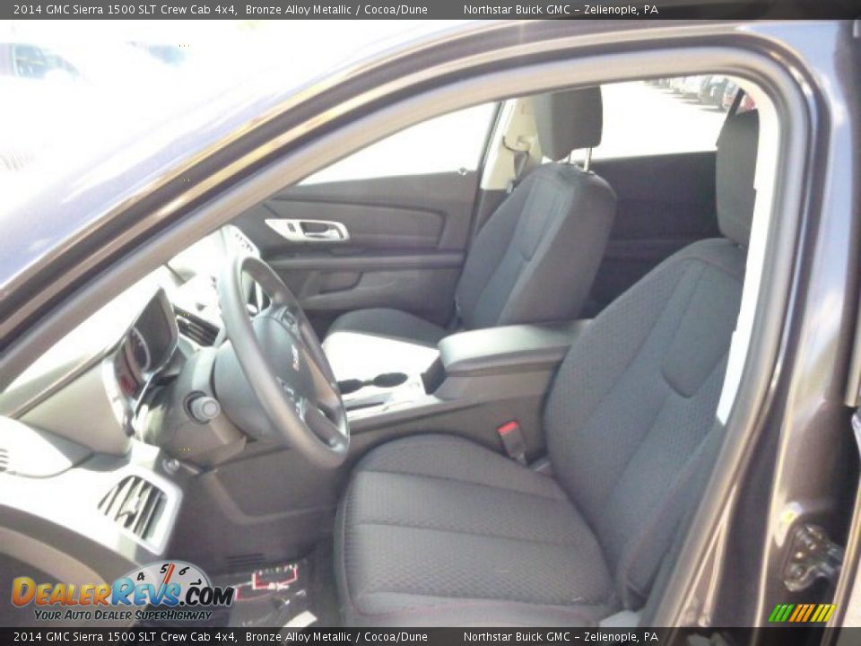 2014 GMC Sierra 1500 SLT Crew Cab 4x4 Bronze Alloy Metallic / Cocoa/Dune Photo #10