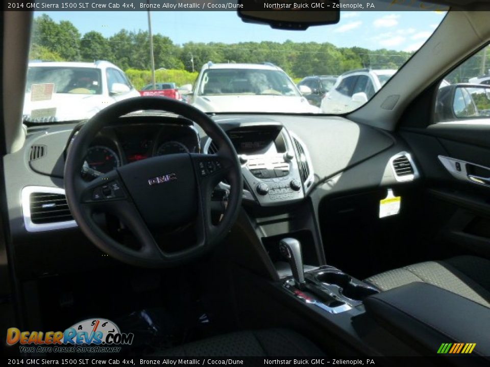 2014 GMC Sierra 1500 SLT Crew Cab 4x4 Bronze Alloy Metallic / Cocoa/Dune Photo #12