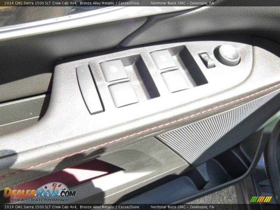 2014 GMC Sierra 1500 SLT Crew Cab 4x4 Bronze Alloy Metallic / Cocoa/Dune Photo #13