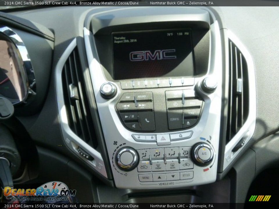 2014 GMC Sierra 1500 SLT Crew Cab 4x4 Bronze Alloy Metallic / Cocoa/Dune Photo #15