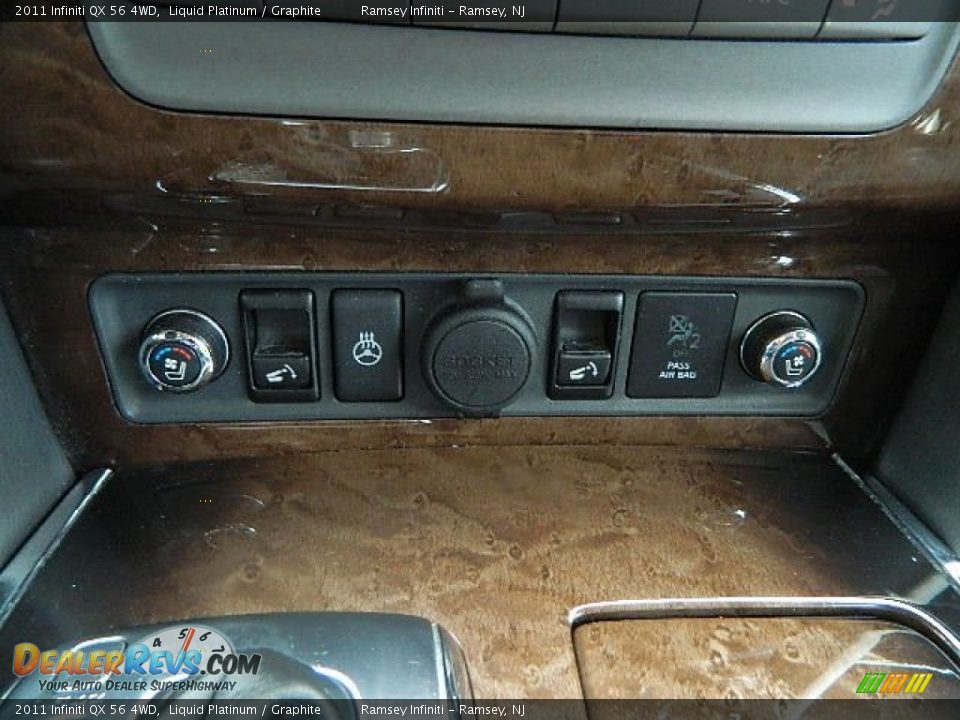 2011 Infiniti QX 56 4WD Liquid Platinum / Graphite Photo #27