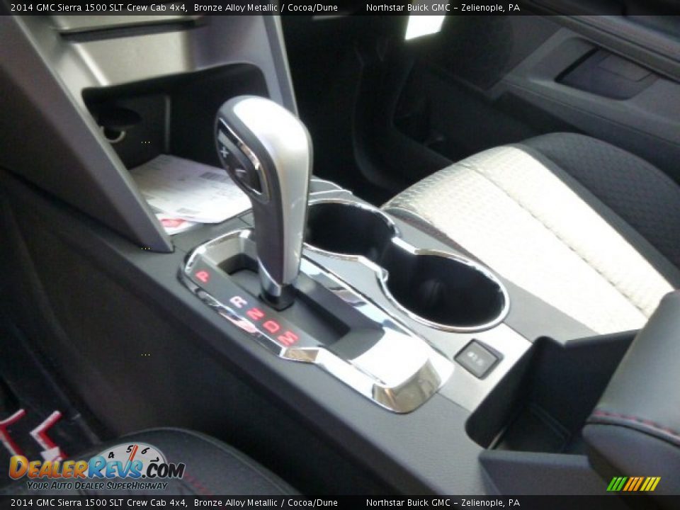 2014 GMC Sierra 1500 SLT Crew Cab 4x4 Bronze Alloy Metallic / Cocoa/Dune Photo #17