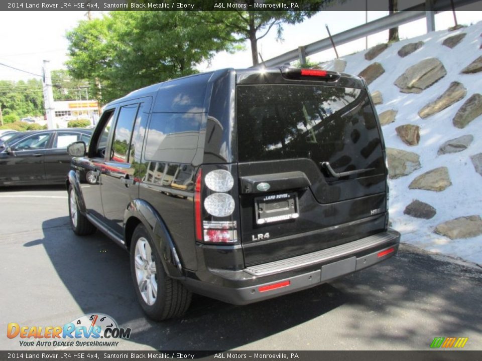 2014 Land Rover LR4 HSE 4x4 Santorini Black Metallic / Ebony Photo #4