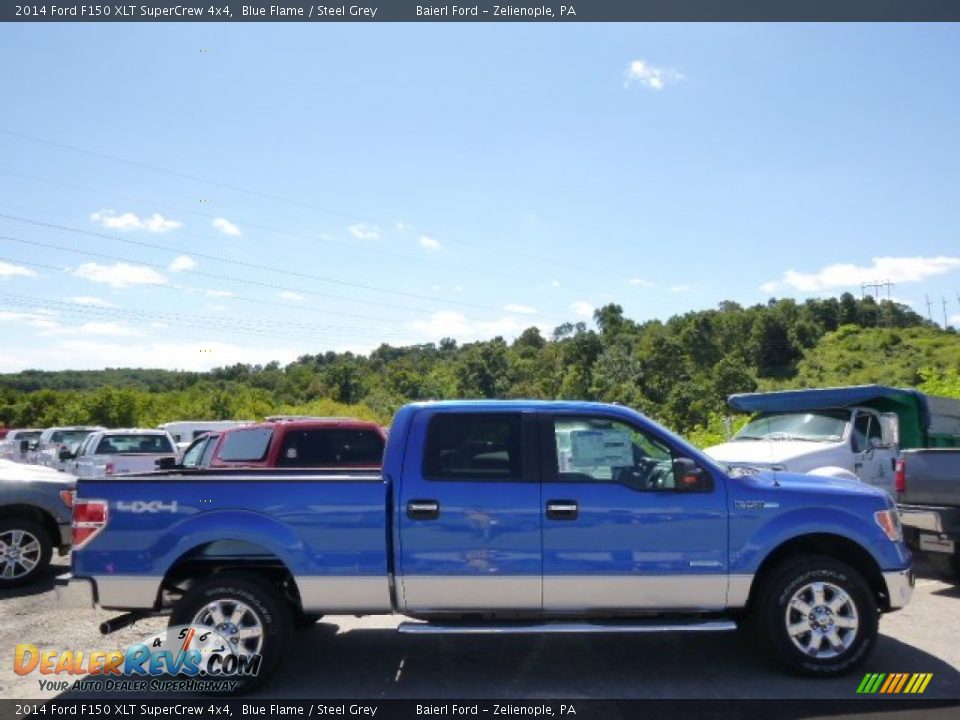 2014 Ford F150 XLT SuperCrew 4x4 Blue Flame / Steel Grey Photo #1