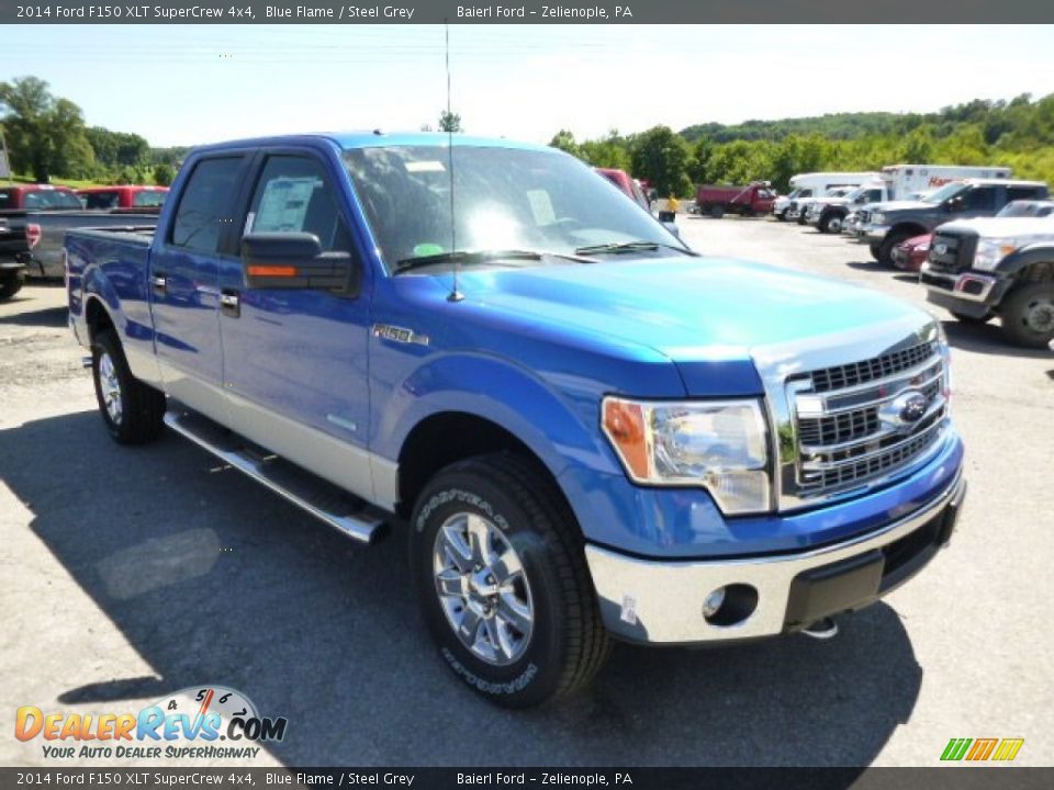 2014 Ford F150 XLT SuperCrew 4x4 Blue Flame / Steel Grey Photo #2