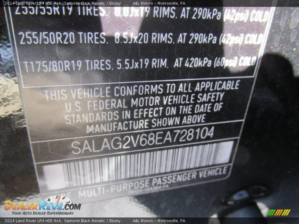 2014 Land Rover LR4 HSE 4x4 Santorini Black Metallic / Ebony Photo #19
