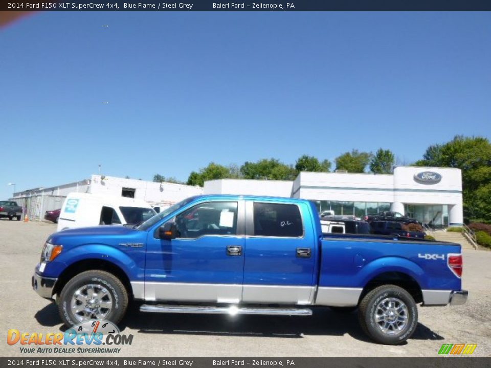 2014 Ford F150 XLT SuperCrew 4x4 Blue Flame / Steel Grey Photo #5