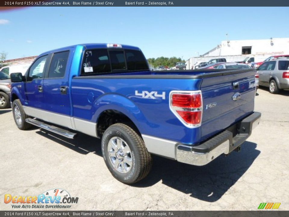 2014 Ford F150 XLT SuperCrew 4x4 Blue Flame / Steel Grey Photo #6