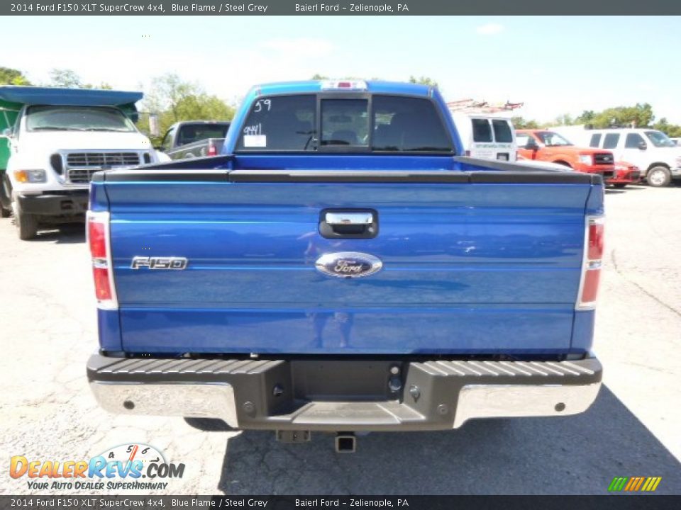 2014 Ford F150 XLT SuperCrew 4x4 Blue Flame / Steel Grey Photo #7