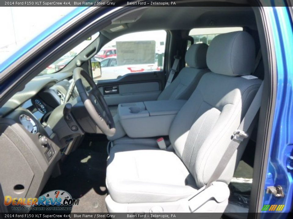 2014 Ford F150 XLT SuperCrew 4x4 Blue Flame / Steel Grey Photo #10