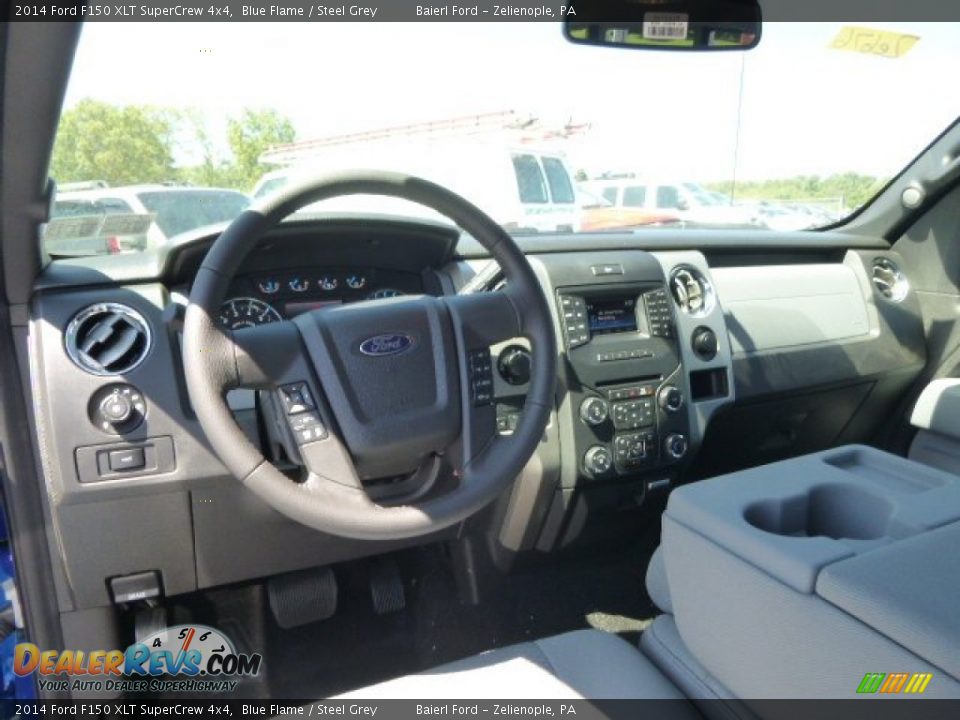 2014 Ford F150 XLT SuperCrew 4x4 Blue Flame / Steel Grey Photo #12