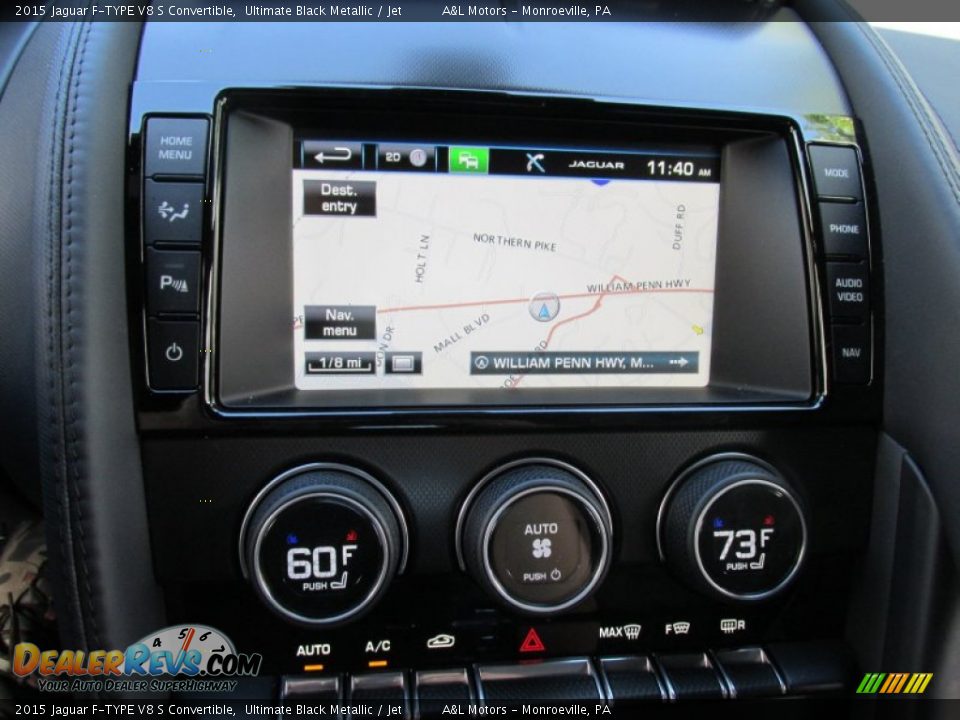 Navigation of 2015 Jaguar F-TYPE V8 S Convertible Photo #16