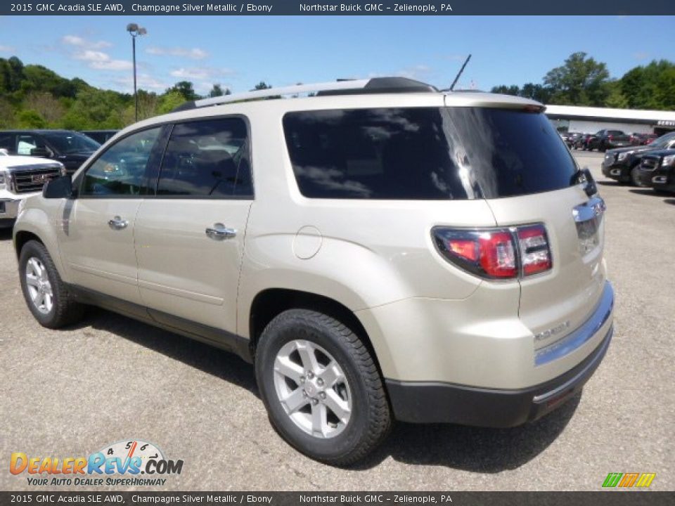Champagne Silver Metallic 2015 GMC Acadia SLE AWD Photo #7
