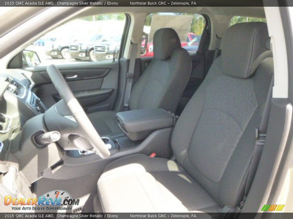 2015 GMC Acadia SLE AWD Champagne Silver Metallic / Ebony Photo #10