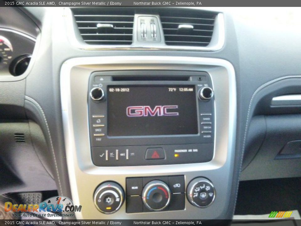 2015 GMC Acadia SLE AWD Champagne Silver Metallic / Ebony Photo #14
