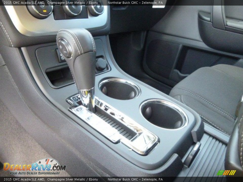 2015 GMC Acadia SLE AWD Champagne Silver Metallic / Ebony Photo #17