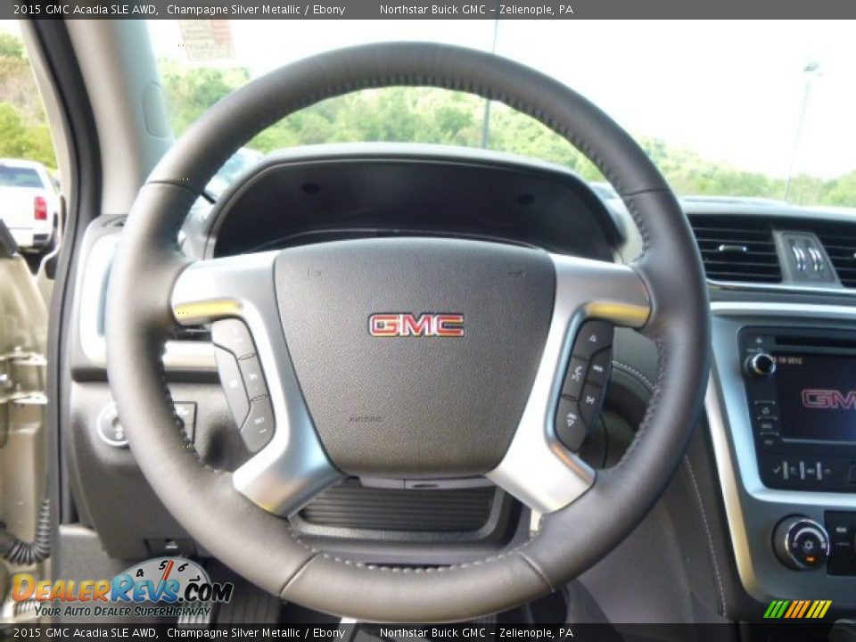 2015 GMC Acadia SLE AWD Champagne Silver Metallic / Ebony Photo #18