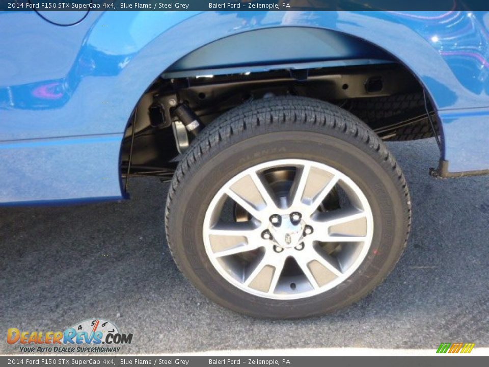 2014 Ford F150 STX SuperCab 4x4 Blue Flame / Steel Grey Photo #9