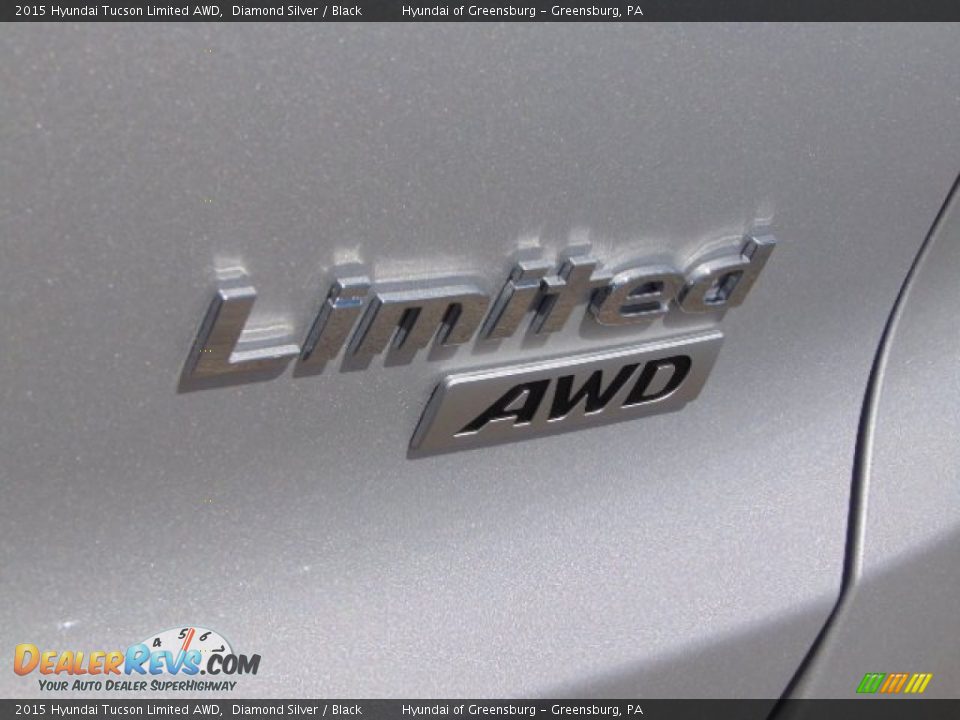 2015 Hyundai Tucson Limited AWD Diamond Silver / Black Photo #7
