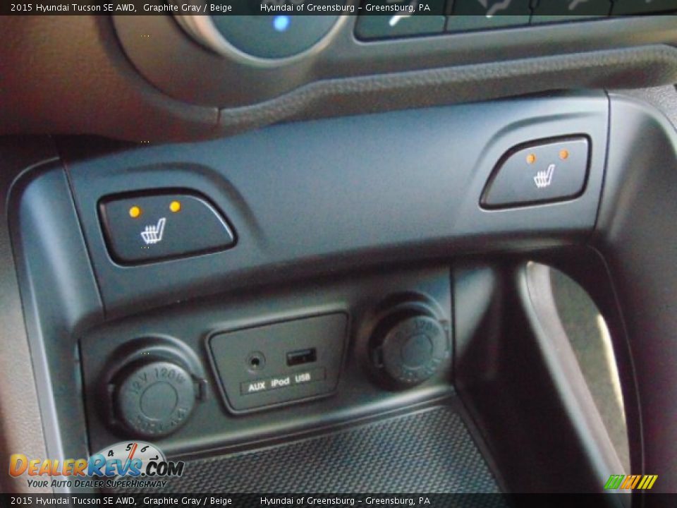 2015 Hyundai Tucson SE AWD Graphite Gray / Beige Photo #14