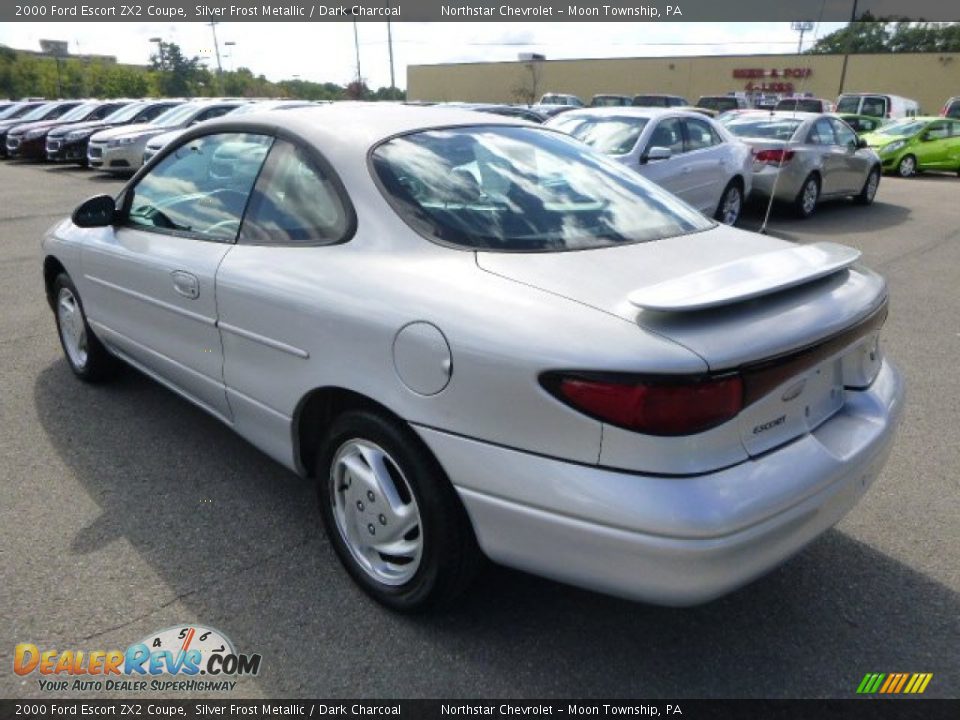 2000 Ford Escort ZX2 Coupe Silver Frost Metallic / Dark Charcoal Photo #2