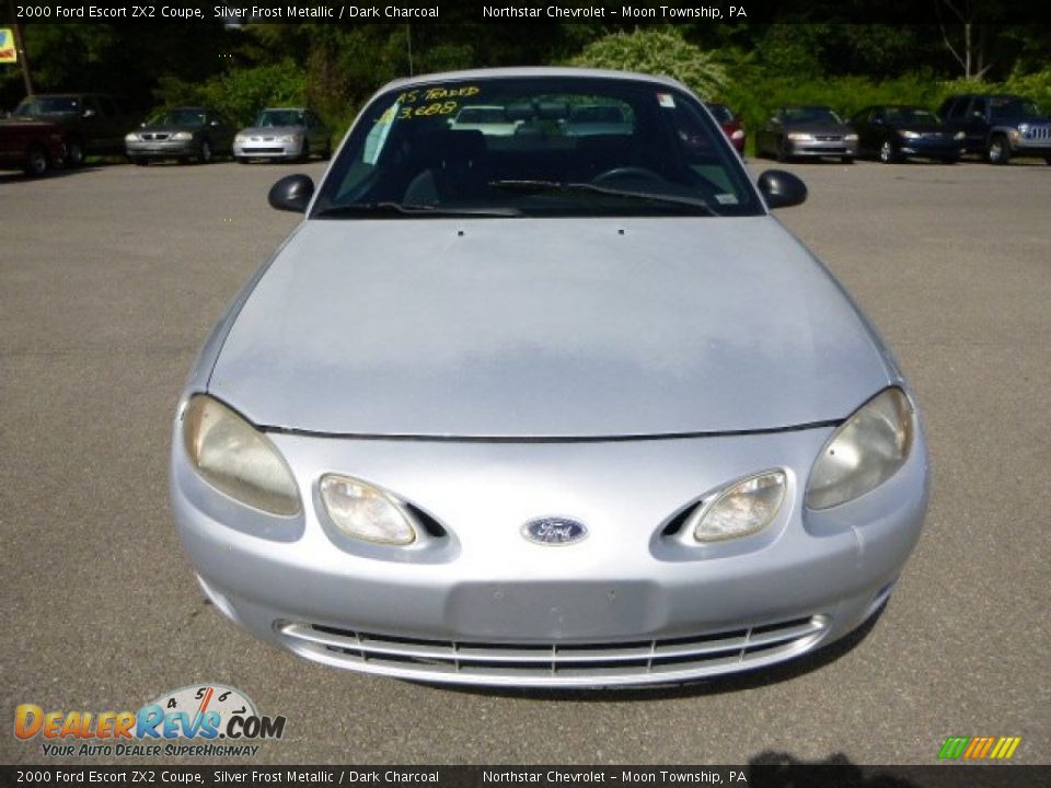 2000 Ford Escort ZX2 Coupe Silver Frost Metallic / Dark Charcoal Photo #6