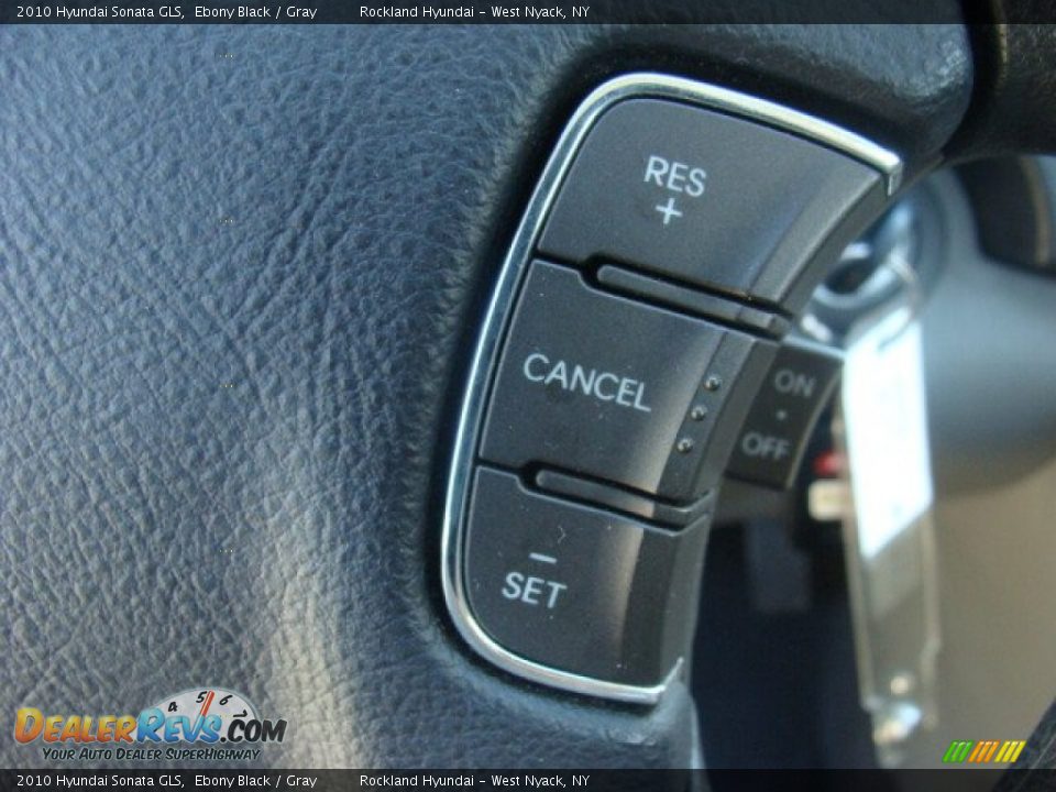 2010 Hyundai Sonata GLS Ebony Black / Gray Photo #14