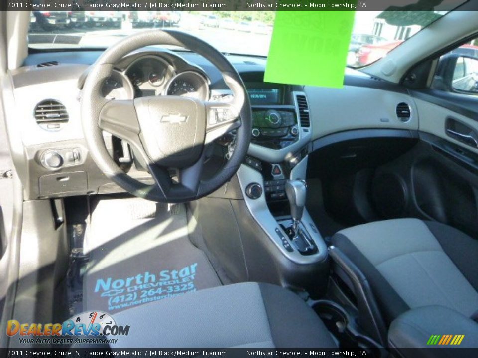 2011 Chevrolet Cruze LS Taupe Gray Metallic / Jet Black/Medium Titanium Photo #12