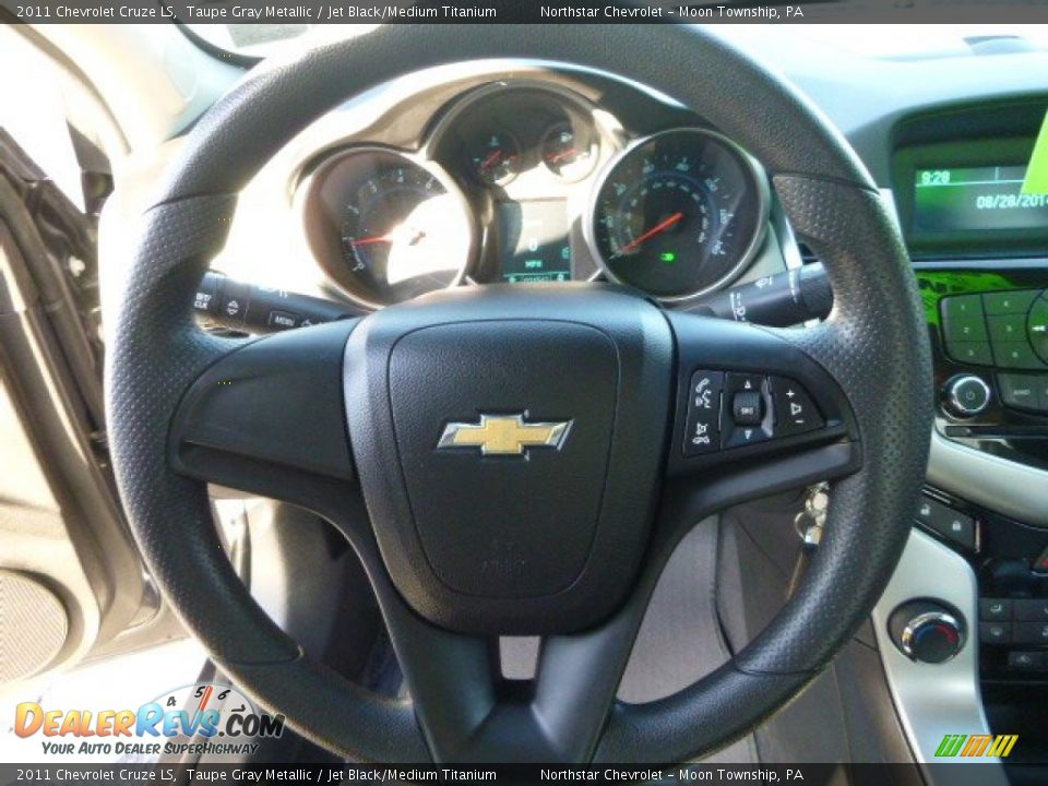 2011 Chevrolet Cruze LS Taupe Gray Metallic / Jet Black/Medium Titanium Photo #17