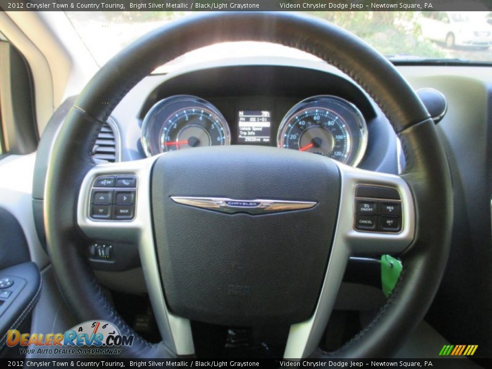 2012 Chrysler Town & Country Touring Bright Silver Metallic / Black/Light Graystone Photo #28