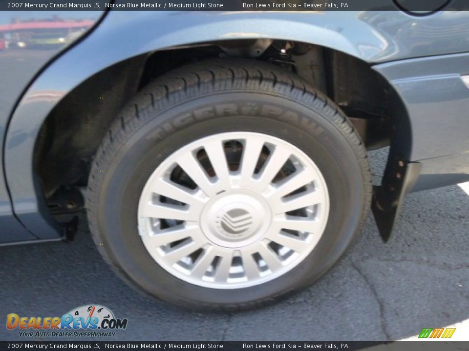 2007 Mercury Grand Marquis LS Norsea Blue Metallic / Medium Light Stone Photo #9