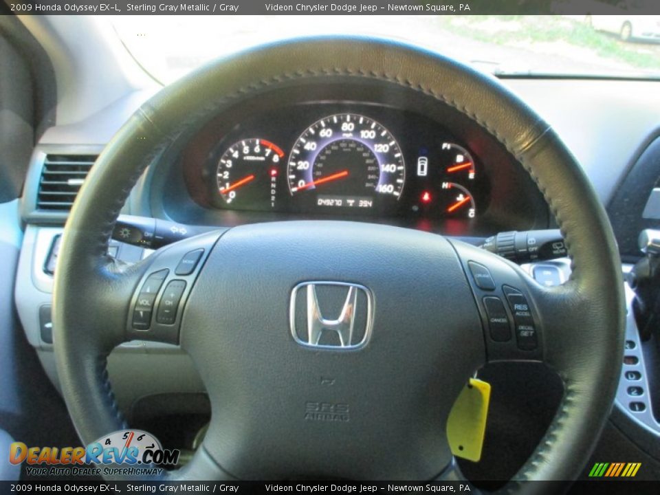 2009 Honda Odyssey EX-L Sterling Gray Metallic / Gray Photo #25