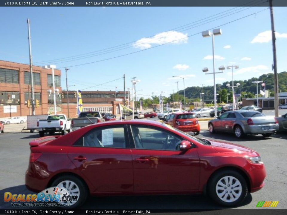 2010 Kia Forte EX Dark Cherry / Stone Photo #1