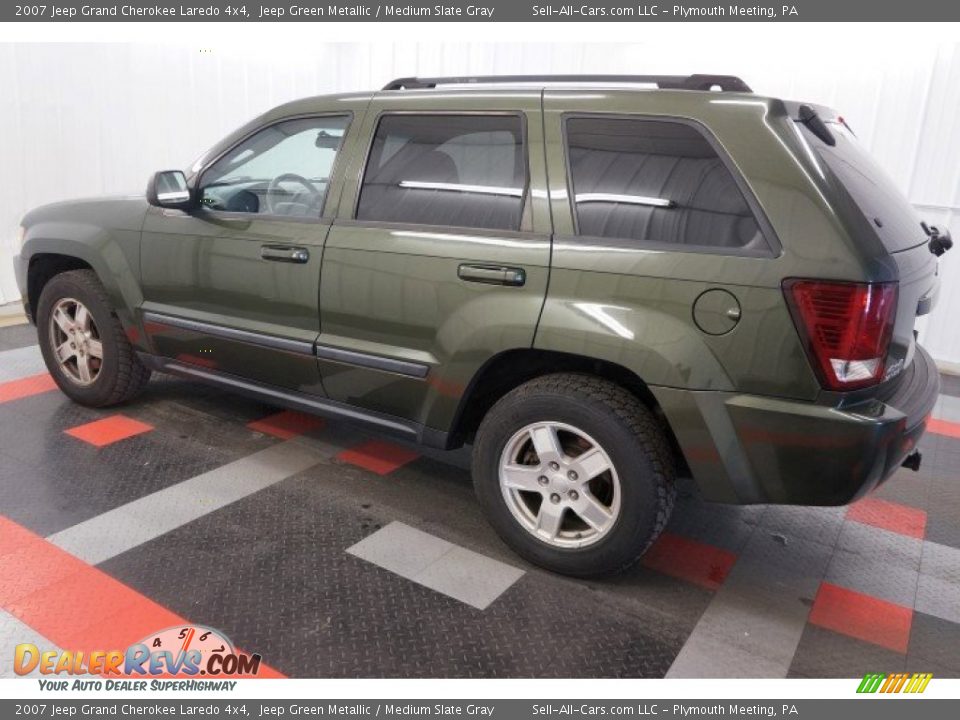 2007 Jeep Grand Cherokee Laredo 4x4 Jeep Green Metallic / Medium Slate Gray Photo #10