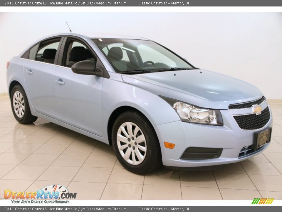 2011 Chevrolet Cruze LS Ice Blue Metallic / Jet Black/Medium Titanium Photo #1