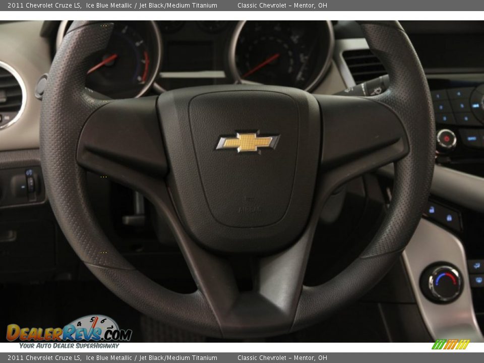 2011 Chevrolet Cruze LS Ice Blue Metallic / Jet Black/Medium Titanium Photo #6