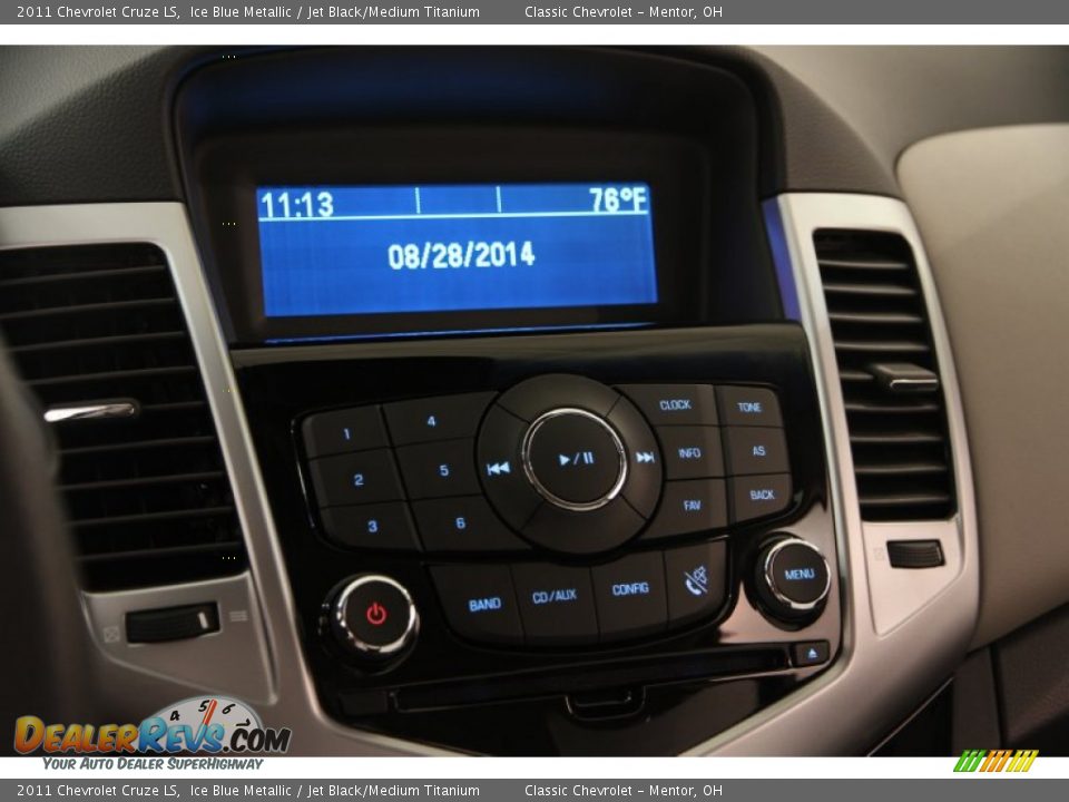 2011 Chevrolet Cruze LS Ice Blue Metallic / Jet Black/Medium Titanium Photo #9