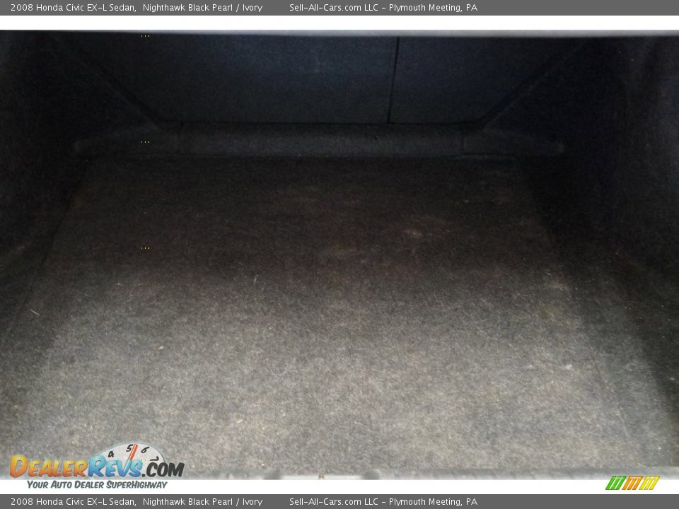 2008 Honda Civic EX-L Sedan Nighthawk Black Pearl / Ivory Photo #17