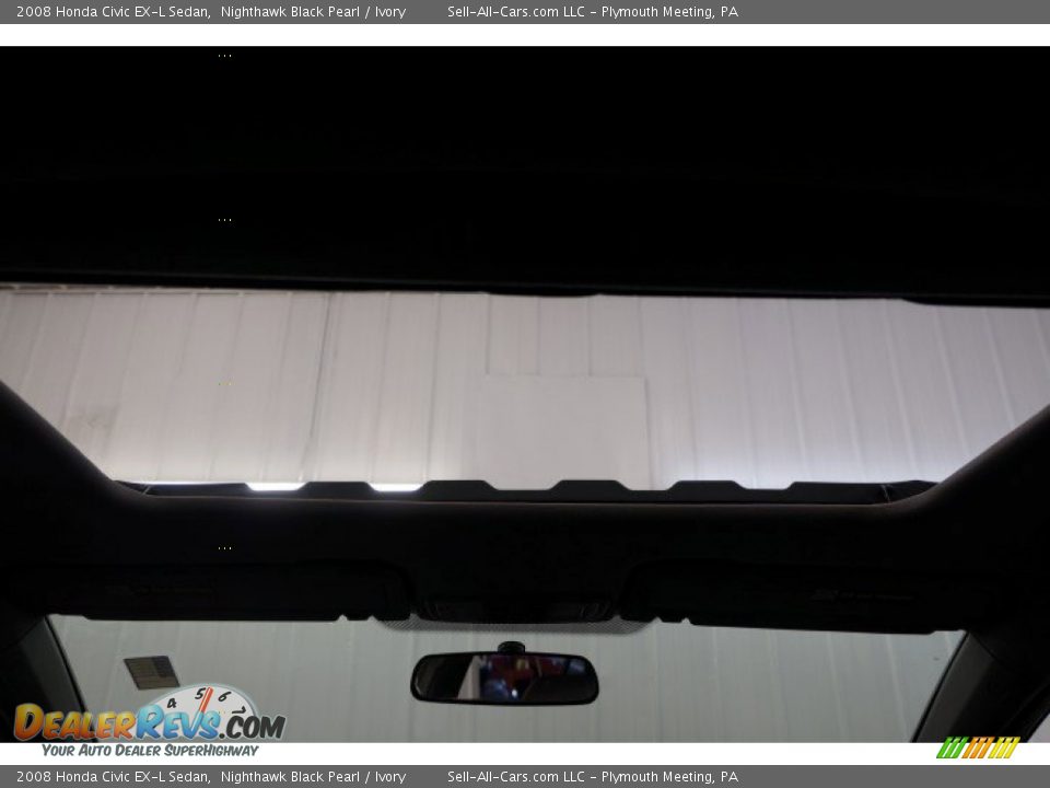 2008 Honda Civic EX-L Sedan Nighthawk Black Pearl / Ivory Photo #20