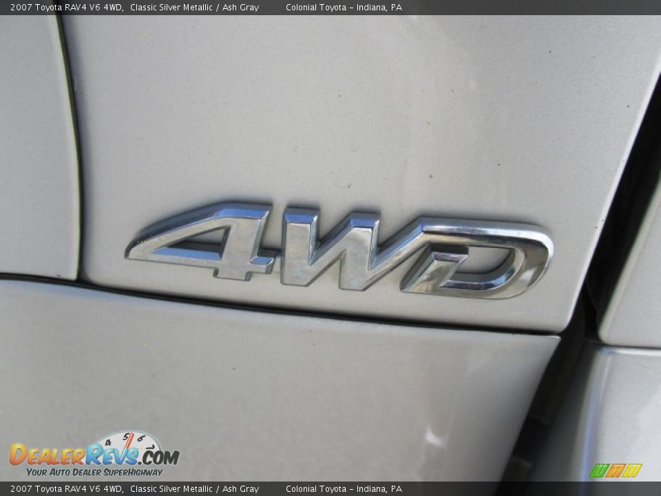 2007 Toyota RAV4 V6 4WD Classic Silver Metallic / Ash Gray Photo #7