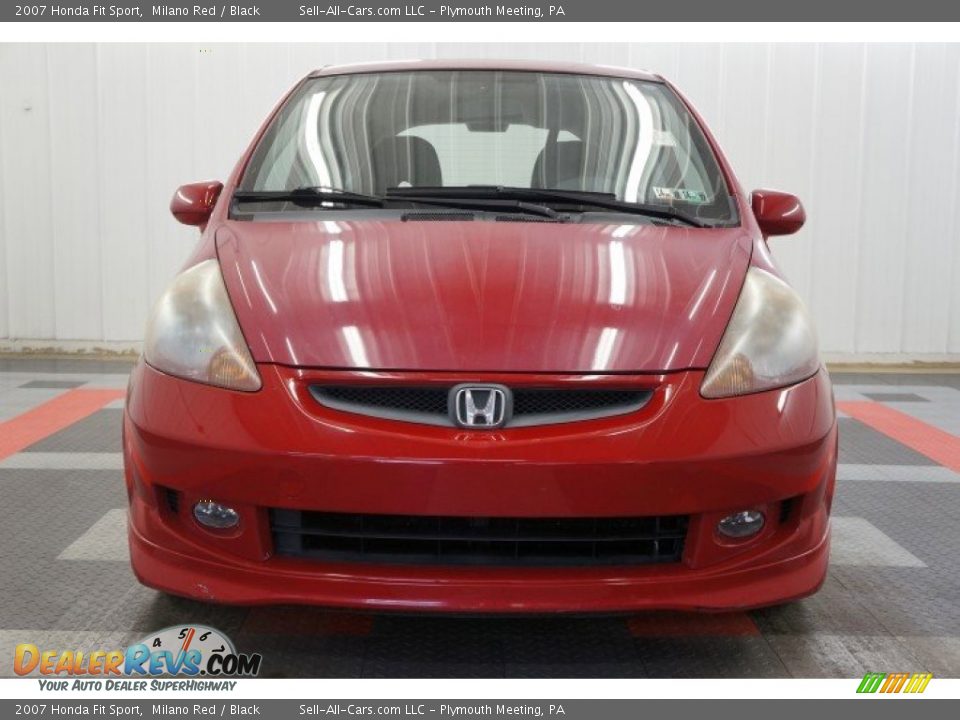 2007 Honda Fit Sport Milano Red / Black Photo #4