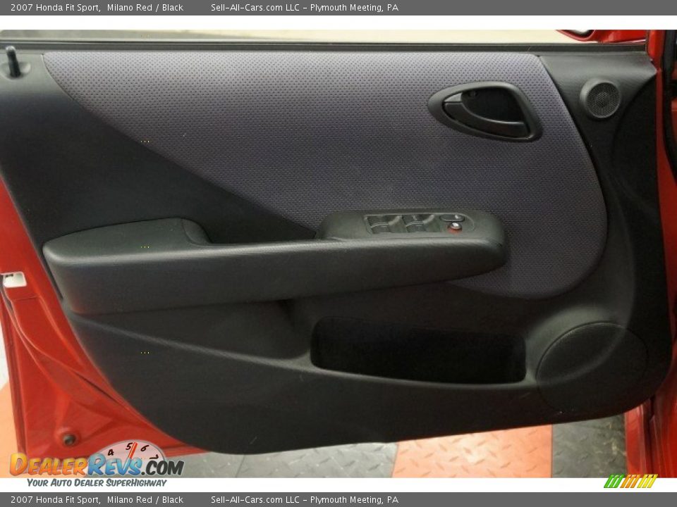 2007 Honda Fit Sport Milano Red / Black Photo #12