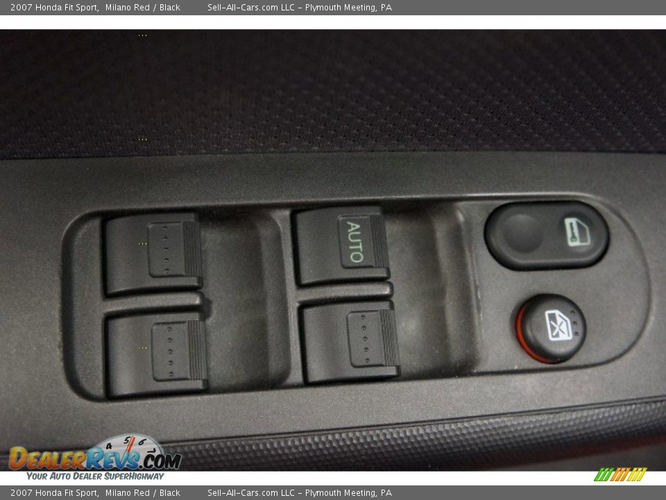 2007 Honda Fit Sport Milano Red / Black Photo #13