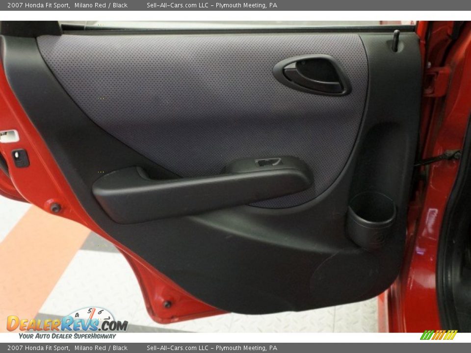 2007 Honda Fit Sport Milano Red / Black Photo #15