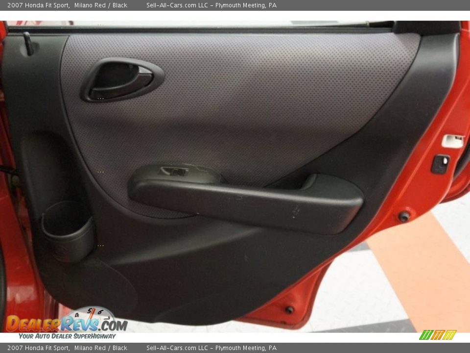 2007 Honda Fit Sport Milano Red / Black Photo #16