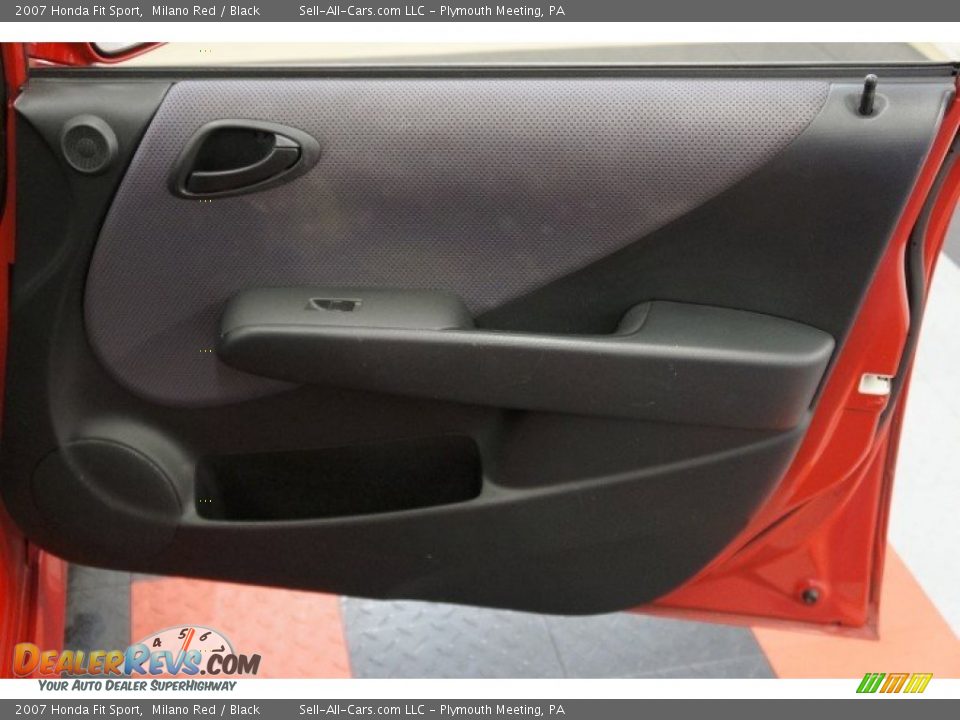 2007 Honda Fit Sport Milano Red / Black Photo #17