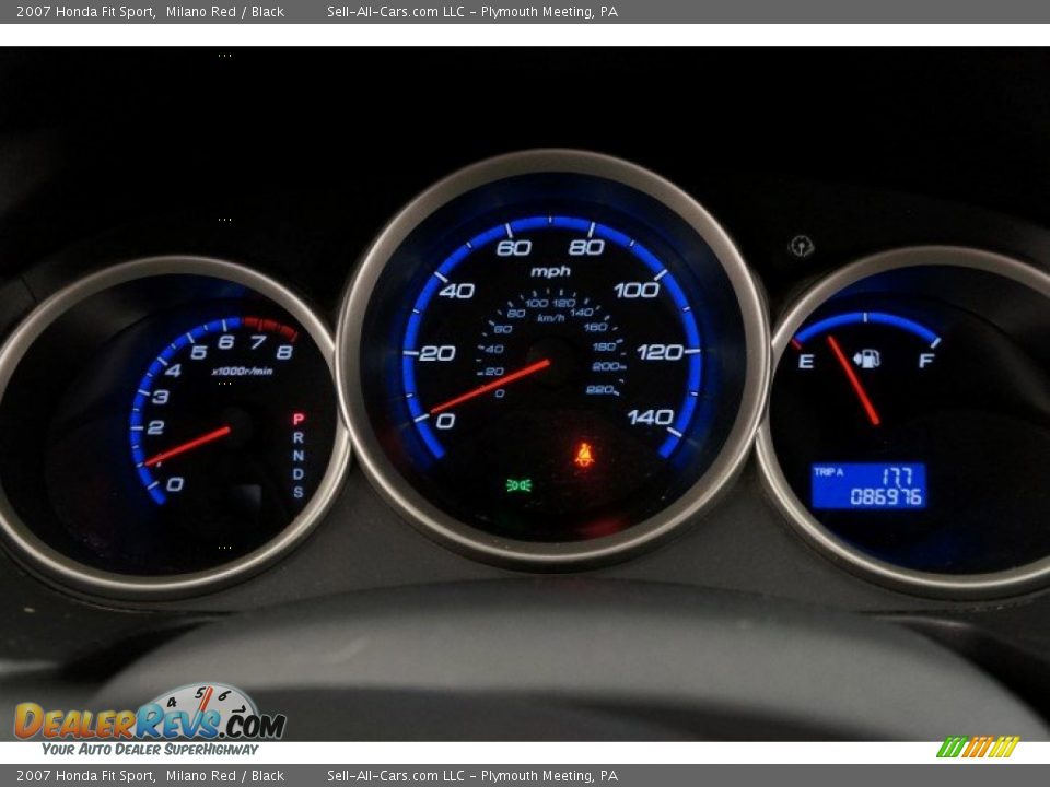 2007 Honda Fit Sport Milano Red / Black Photo #28