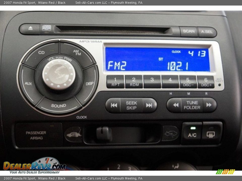 2007 Honda Fit Sport Milano Red / Black Photo #30